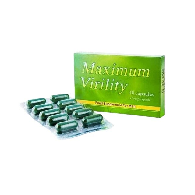 MAXIMUM VIRILITY Capsule pentru bărbați susțin erecțiile puternice și stimularea libidoului conțin ingrediente naturale 10 capsule