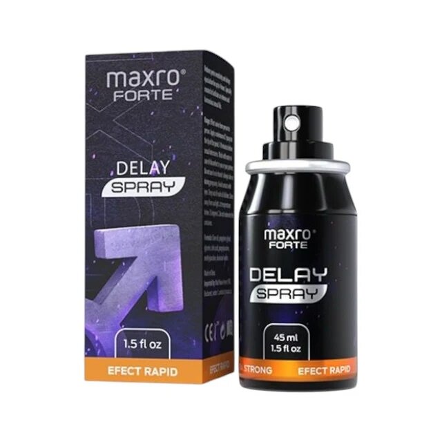 MAXRO Spray pentru întârzierea ejaculării FORTE Delay Spray cu efect rapid 45 ml (până la 200 de pulverizări)