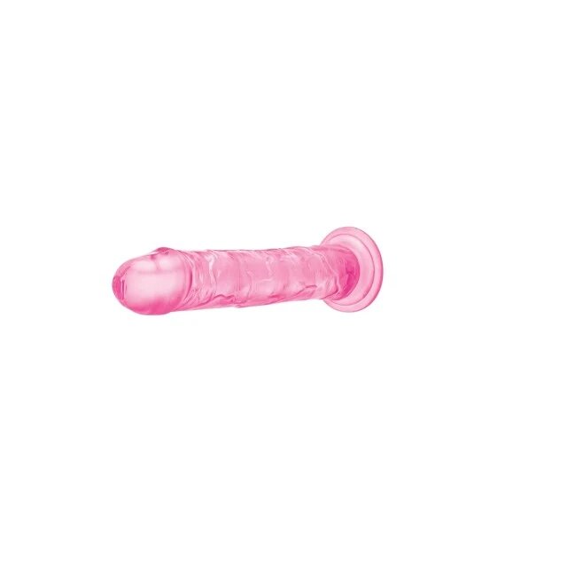 ME YOU US Dildo Ultra Cock Jelly compatibil cu hamuri strap-on rezistent la apa lungime 22 cm culoare roz