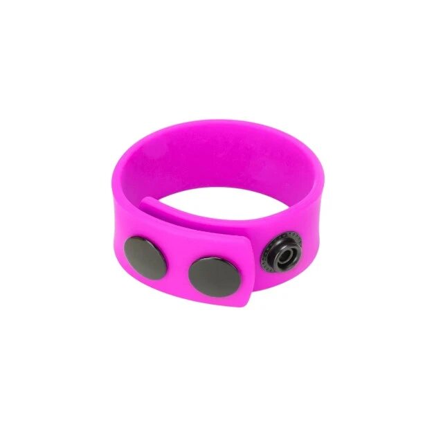 ME YOU US Inel pentru penis - Cock Strap din silicon si capse 3 niveluri de reglare pentru imbunatatirea performatelor sexuale mov