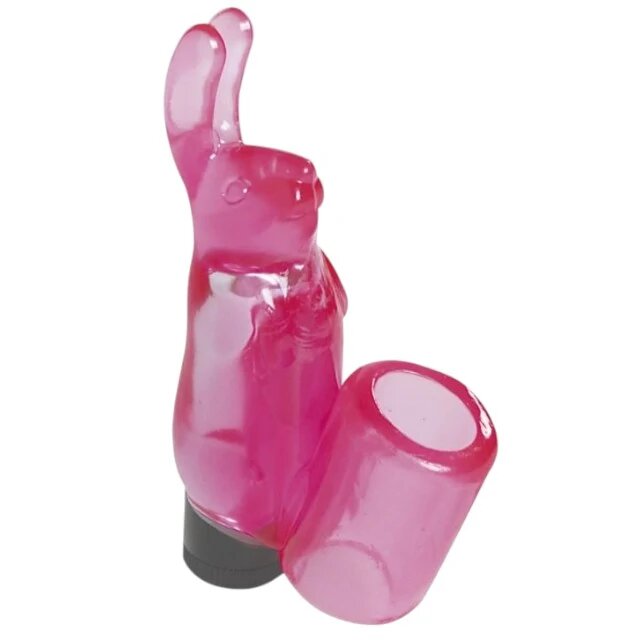 ME YOU US Stimulator clitoris Mini Bunny în formă de iepuraș purtare pe deget vibrații multiple 9 cm culoare roz