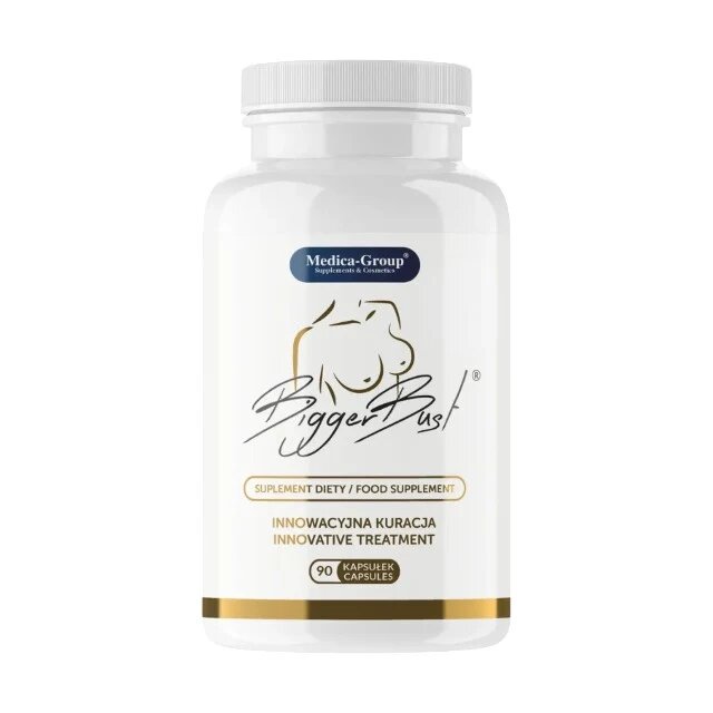 MEDICA GROUP Capsule MEDICA-GROUP Bigger Bust pentru mărirea și fermitatea sânilor cu extract de trifoi roșu 90 bucăți
