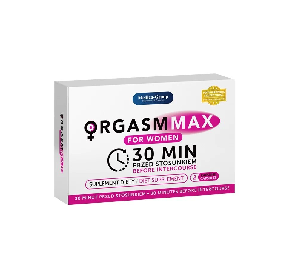MEDICA GROUP Capsule MEDICA-GROUP OrgasmMax Women pentru orgasm intens și creșterea libidoului feminin cu ginseng 2 buc