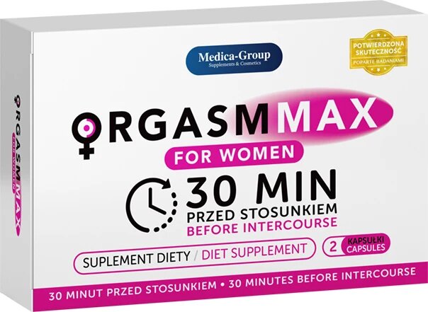MEDICA GROUP Capsule MEDICA-GROUP OrgasmMax Women pentru orgasm intens și creșterea libidoului feminin cu ginseng 2 buc