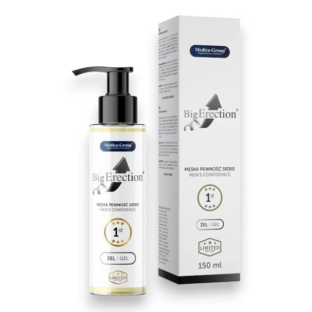 MEDICA GROUP Gel MEDICA-GROUP Big Erection Gel pentru erecții puternice și plăcere intensificată cu efect ușor de răcire 150 ml