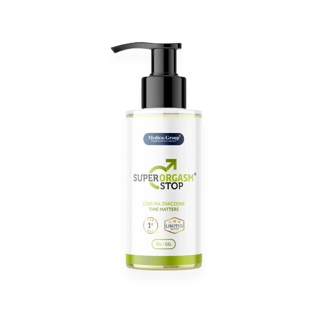 MEDICA GROUP Gel MEDICA-GROUP Super Orgasm Stop pentru întârzierea ejaculării efect ușor de răcire cu aloe vera și mușețel 150 ml