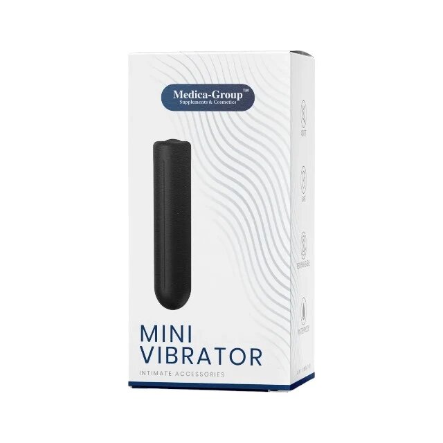 MEDICA GROUP Stimulator clitoris MEDICA-GROUP Mini Vibrator din silicon cu vibrații silențioase rezistent la apă negru
