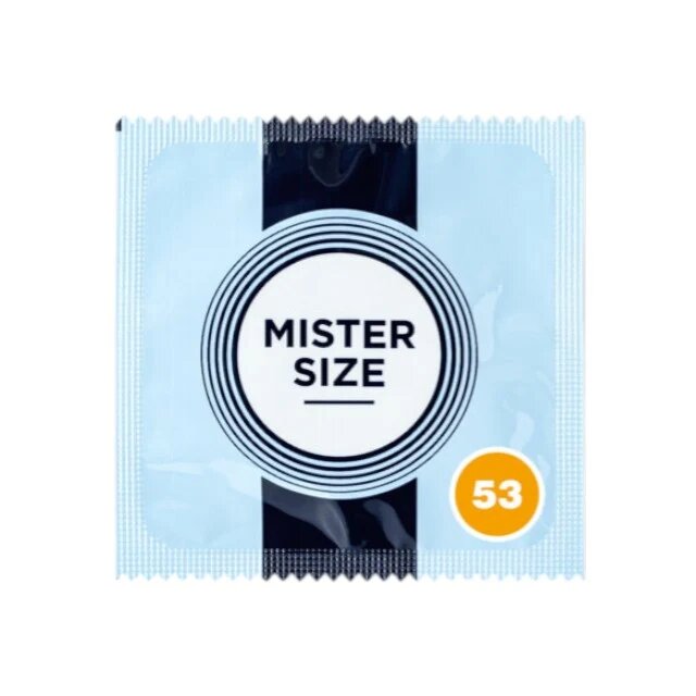 Mister Size Prezervativ ultra-subțire 53 lubrifiat și rezistent diametru 53 mm 1 bucată