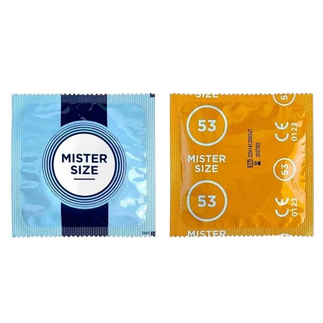 Mister Size Prezervativ ultra-subțire 53 lubrifiat și rezistent diametru 53 mm 1 bucată