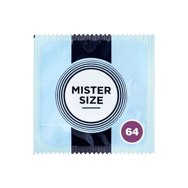 Mister Size Prezervativ ultra-subțire 64 lubrifiat și rezistent diametru 64 mm 1 bucată
