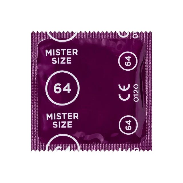 Mister Size Prezervativ ultra-subțire 64 lubrifiat și rezistent diametru 64 mm 1 bucată