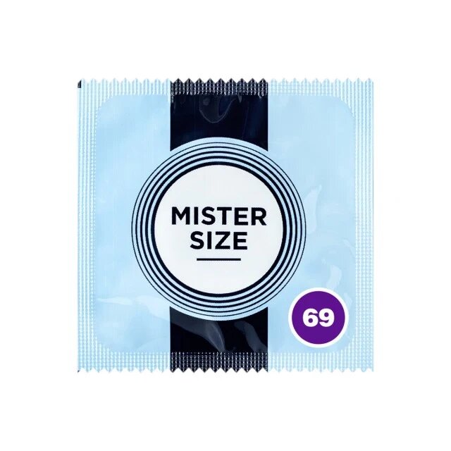 Mister Size Prezervativ ultra-subțire 69 lubrifiat și rezistent diametru 69 mm 1 bucată