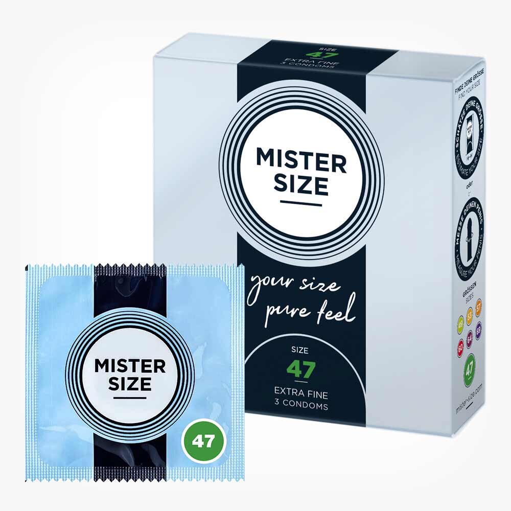 Mister Size Prezervative ultra subtiri marime 47 mm 1 cutie x 3 buc