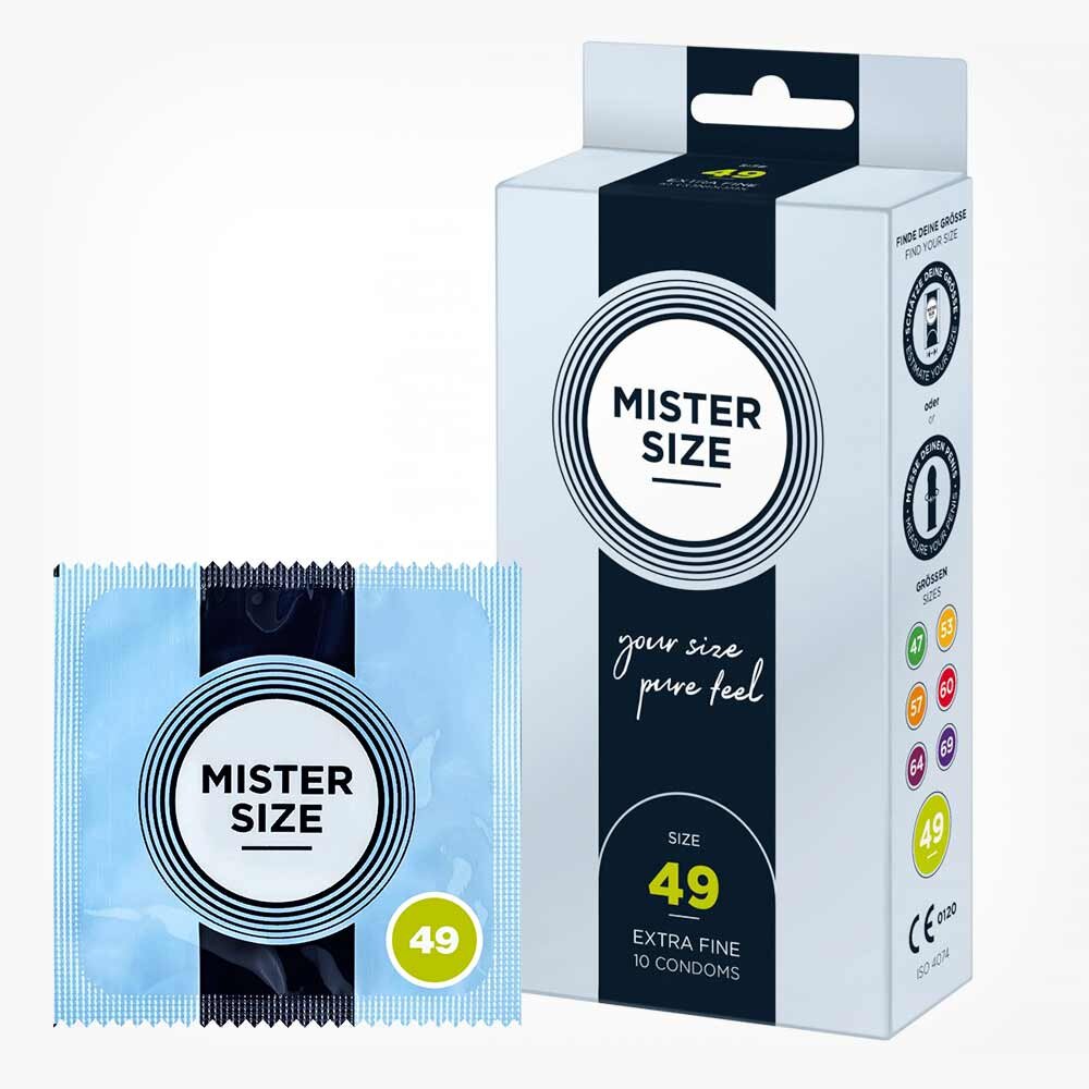 Mister Size Prezervative ultra subtiri marime 49 mm 1 cutie x 10 buc
