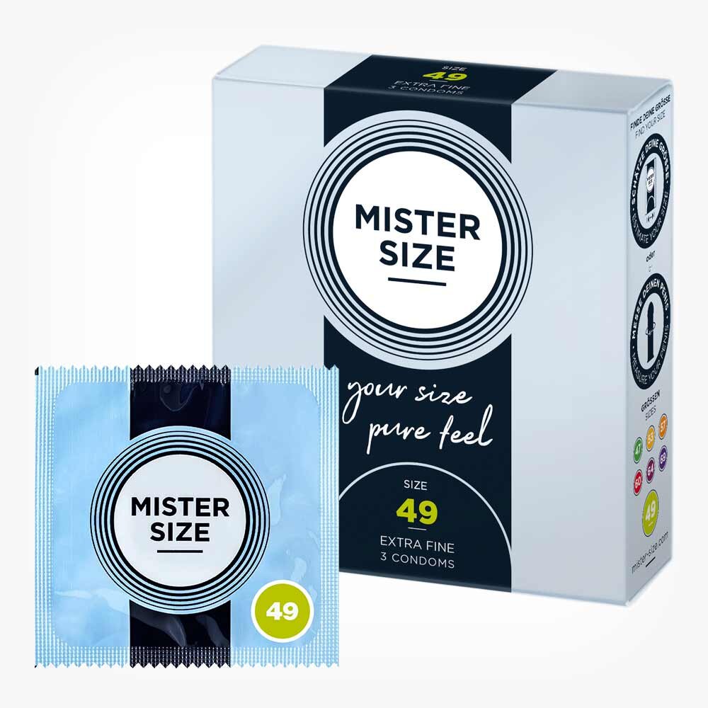Mister Size Prezervative ultra subtiri marime 49 mm 1 cutie x 3 buc