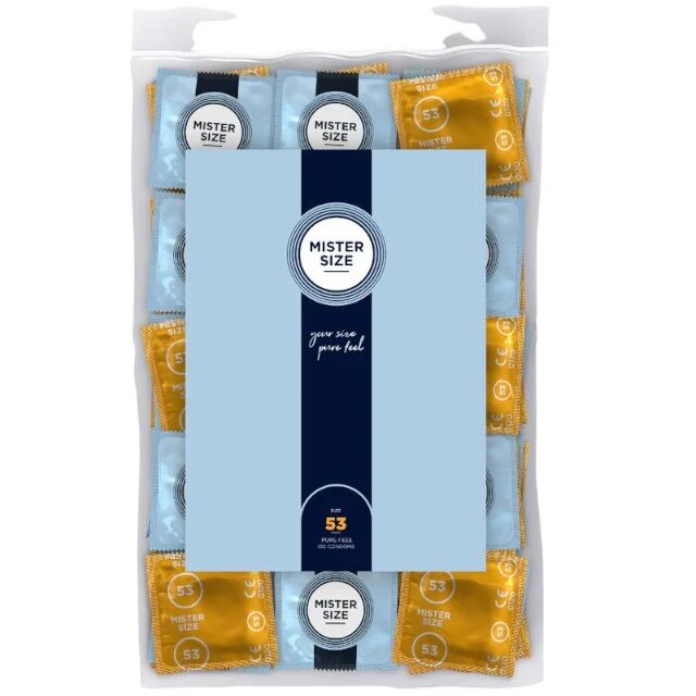 Mister Size Prezervative ultra-subțiri mărime 53 mm 100 de bucăți