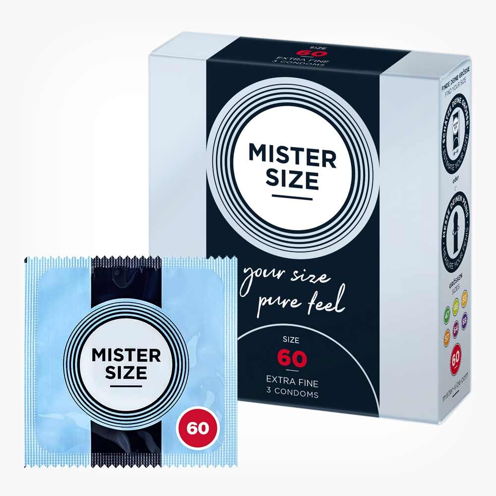 Mister Size Prezervative ultra subtiri marime 60 mm 1 cutie x 3 buc