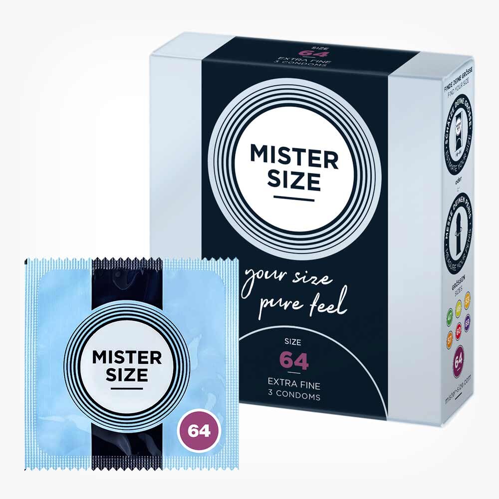 Mister Size Prezervative ultra subtiri marime 64 mm 1 cutie x 3 buc