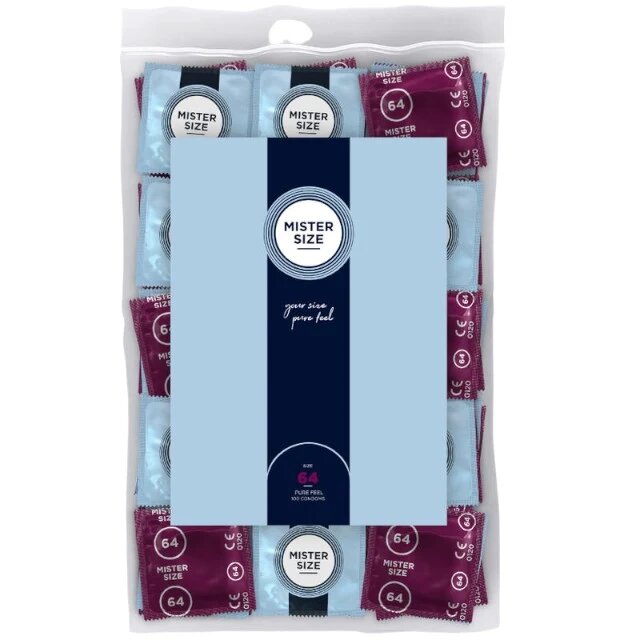 Mister Size Prezervative ultra-subțiri mărime 64 mm 100 de bucăți