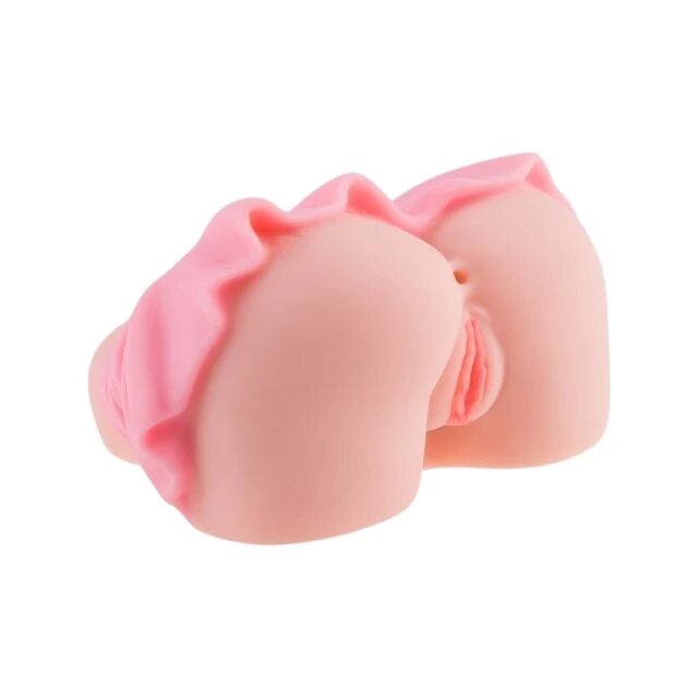 Mistress Masturbator manual School Girl pentru simulare anală și vaginală realistă material TPE culoarea pielii design cu fustă roz