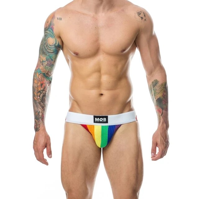 MOB Eroticwear Chilot sexy MOB Pride Classic Jock 109 pentru bărbați mărime S