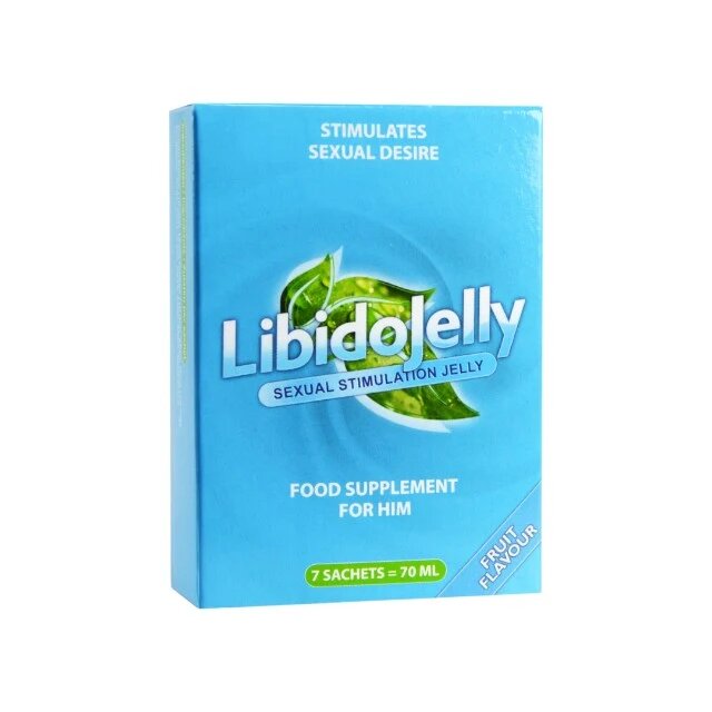 MORNINGSTAR PHARMA Jeleu LIBIDOJELLY pentru libido masculin fertilitate și erecții puternice cu ginkgo biloba și maca 7 plicuri x 10 ml