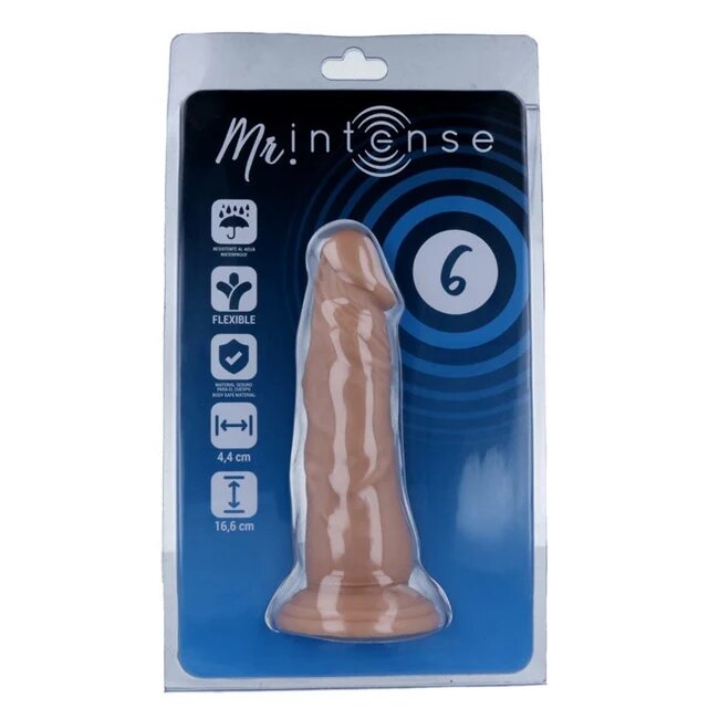 MR INTENSE Dildo realistic - 6 hipoalergenic 16.6 cm