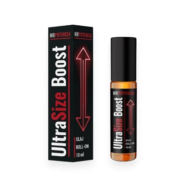MR POTENCIA Ulei Ultra Size Boost susține mărirea penisului tip roll-on cu uleiuri și extracte naturale 10 ml