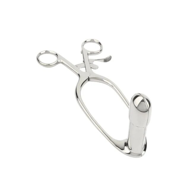 MR. STEEL Dilatator anal Barr Rectal Speculum Large în formă de specul din oțel inoxidabil lungime 20 cm (mare) argintiu