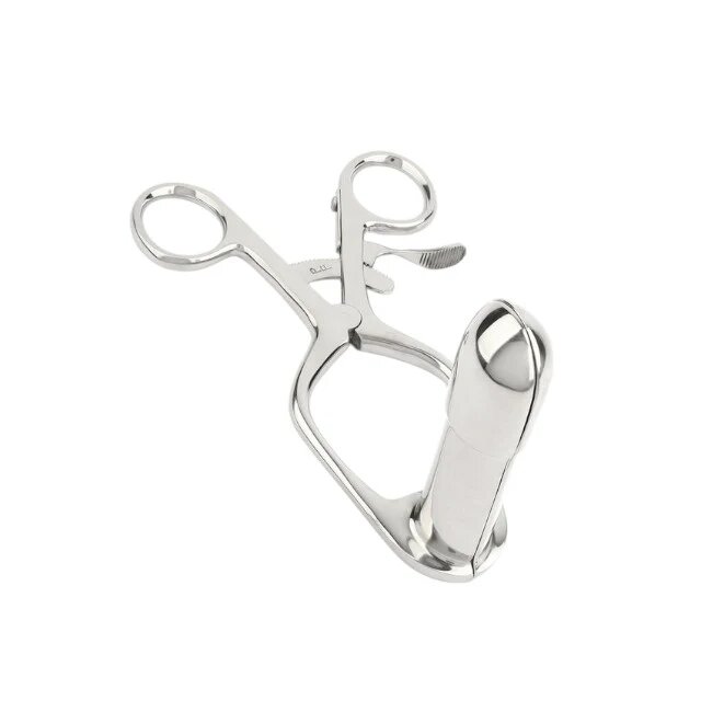 MR. STEEL Dilatator anal Barr Rectal Speculum Small în formă de specul din oțel inoxidabil lungime 15 cm (mic) argintiu
