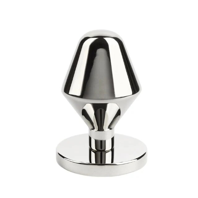 MR. STEEL Plug anal Classic Butt Plug Small din oțel inoxidabil diametru 3.8 cm lungime 6.4 cm (mic) argintiu