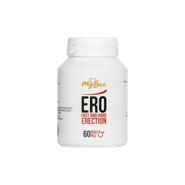 MYLOVE Capsule Ero Fast And Hard Erection pentru stimularea erecției și potență cu Tribulus Terrestris și Maca 60 buc