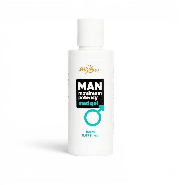 MYLOVE Gel intim Man Maximum Potency Med Gel pentru creșterea potenței și lubrifiere cu miros de cafea 150 ml