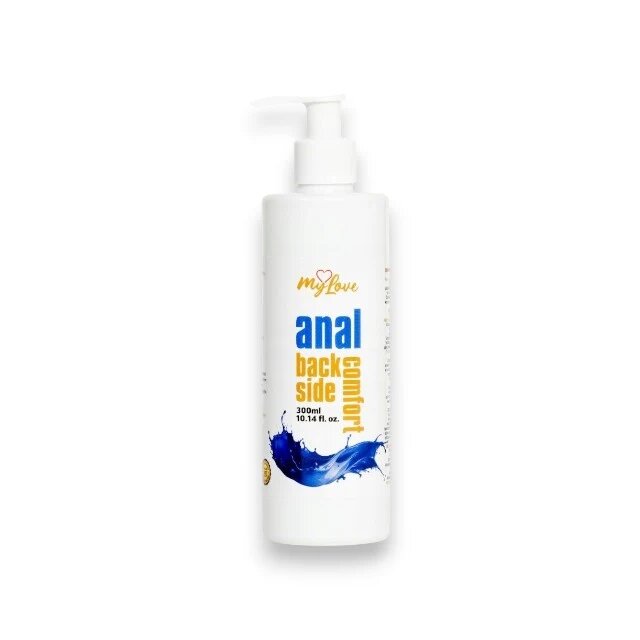 MYLOVE Lubrifiant anal Anal Back Side Comfort pe bază de apă pentru lubrifiere de lungă durată cu miros mentolat 300 ml