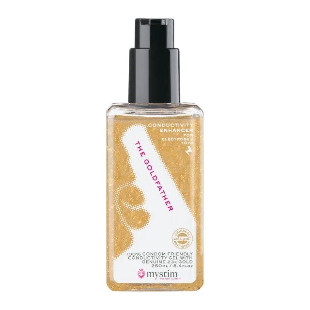 Mystim Lubrifiant pe bază de apă Goldfather cu foiță de aur de 23 de carate testat dermatologic 250 ml