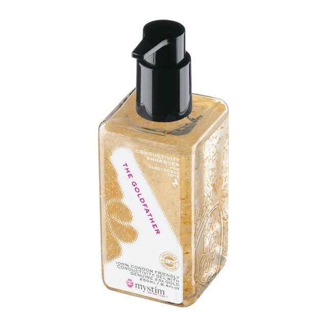 Mystim Lubrifiant pe bază de apă Goldfather cu foiță de aur de 23 de carate testat dermatologic 250 ml