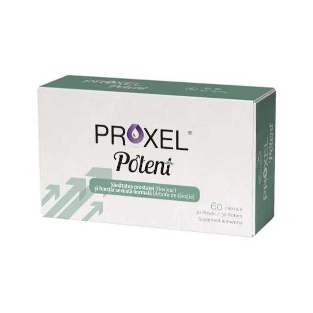 NATURPHARMA Supliment alimentar Proxel Potent susține performanța sexuală masculină libidoul și sănătatea prostatei 60 capsule