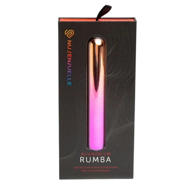 NuSensuelle Stimulator clitoris Aluminum Rumba cu funcție de încălzire 12 funcții de vibrație roz