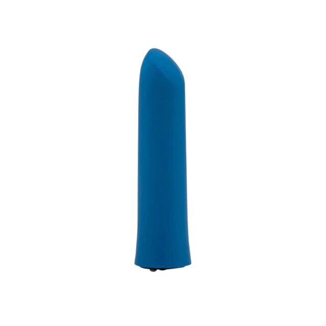 NuSensuelle Stimulator clitoris Bullet Iconic cu funcție de memorie 20 funcții de vibrație culoare albastru