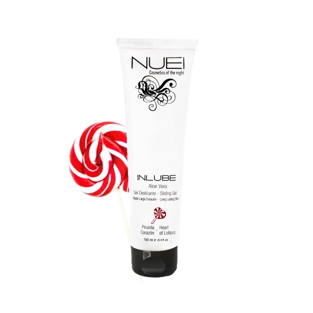 NUEI Gel Lubrifiant - INLUBE pe baza de apa cu aroma de Acadea (Lollipop) 100 ml