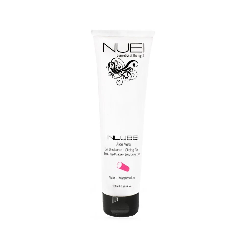 NUEI Gel Lubrifiant - INLUBE pe baza de apa cu aroma de Bezea (Marshmallow) 100 ml