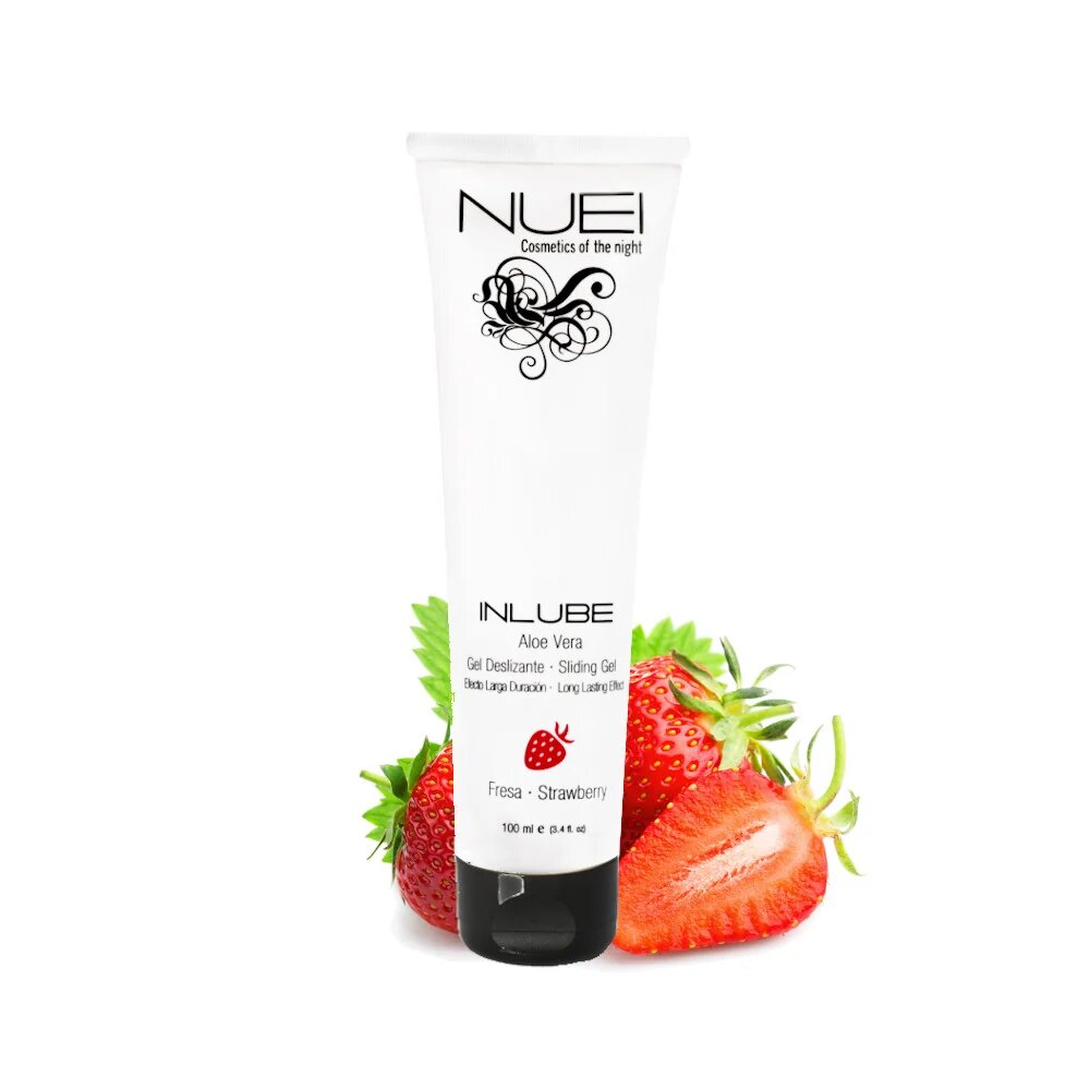 NUEI Gel Lubrifiant - INLUBE pe baza de apa cu aroma de Capsuni 100 ml