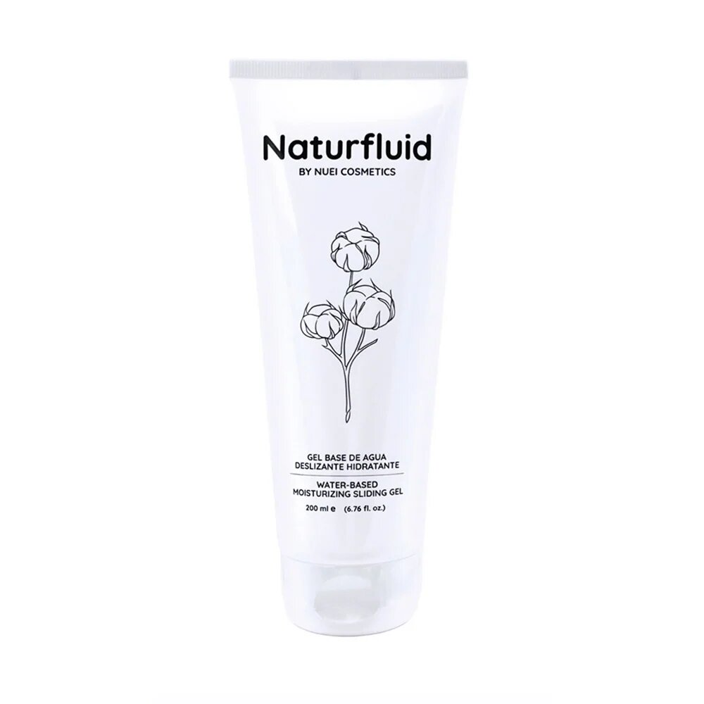 NUEI Gel lubrifiant Naturalis Moisturizing Sliding pe bază de apă textură naturală efect similar lubrifierii feminine 200 ml