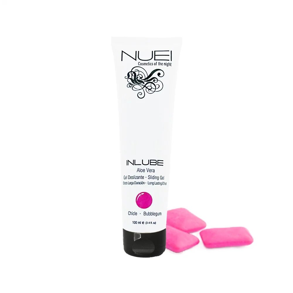 NUEI Gel Lubrifiant - Sliding Gel pe baza de apa aroma de Bubble Gum 100 ml