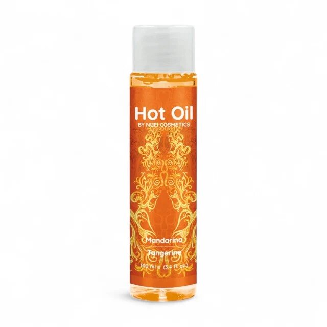 NUEI Ulei de masaj - HOT OIL sarutabil cu efect de incalzire si aroma de Mandarine 100 ml