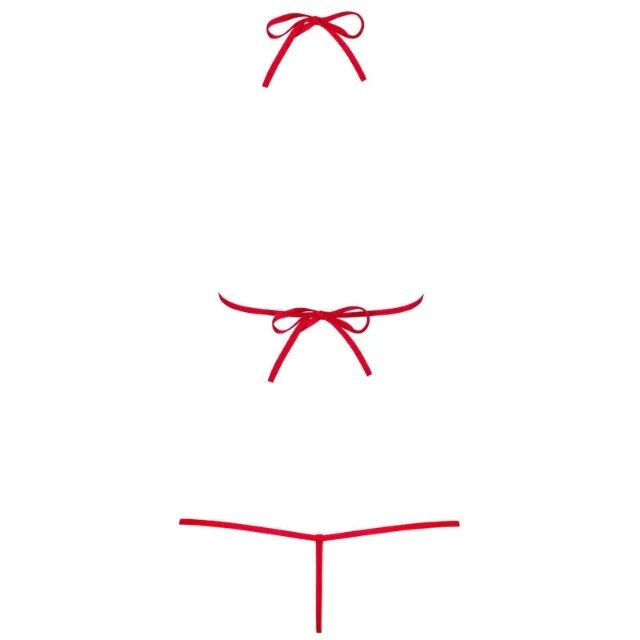 Obsessive Lenjerie sexy teddy Luiza rosu S/M