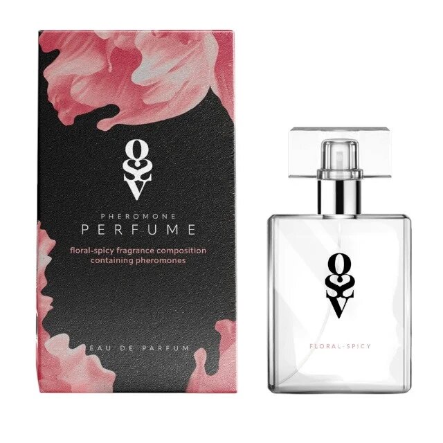 Obsessive Parfum cu feromoni pentru femei Floral-Spicy note de ambră vanilie iasomie și ylang-ylang culoare corai 30 ml