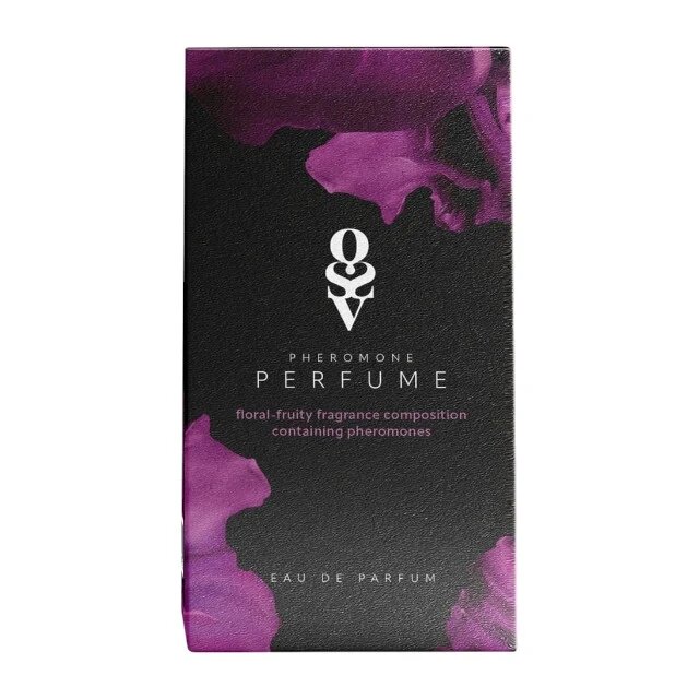Obsessive Parfum cu feromoni pentru femei FUN Floral-Fruity note de cașmir boabe de tonka praline și vanilie mov 30 ml