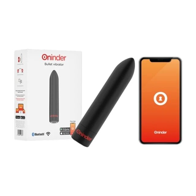 ONINDER Vibrator bullet Berlin pentru stimularea clitorisului control prin aplicatie 9 functii de vibratie rezistent la apa IPX7 negru
