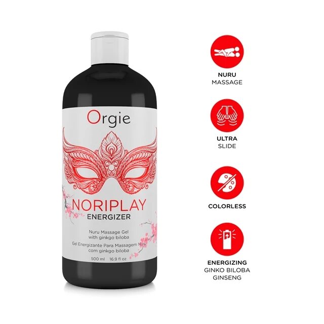 Orgie Gel de masaj Noriplay Energizer pentru masaj body-to-body Nuru cu ginkgo biloba 500 ml